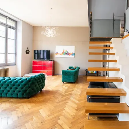 Loft Crequi - Bel Spacieux Proche Tete D'or Apartment
